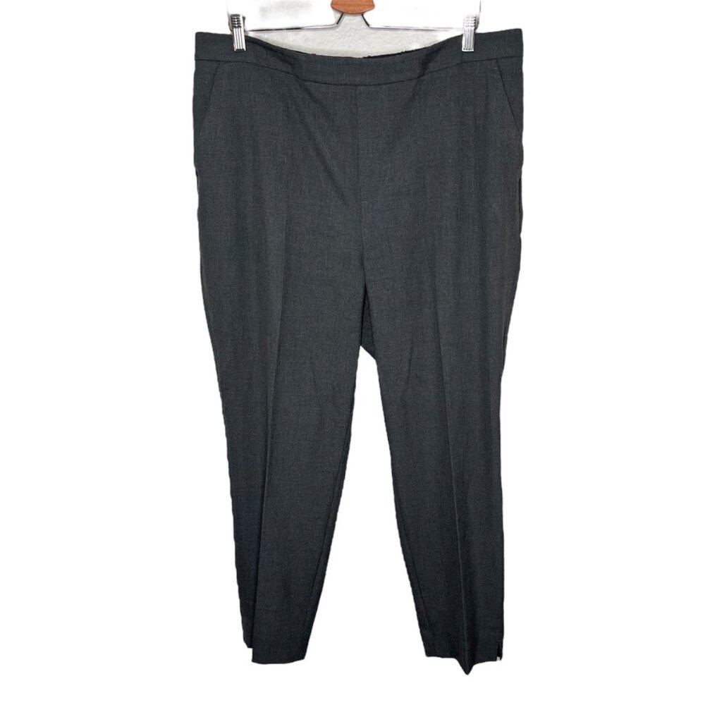 Banana Republic Factory Hayden Tapered Pants Plus Size 18 Charcoal Gray